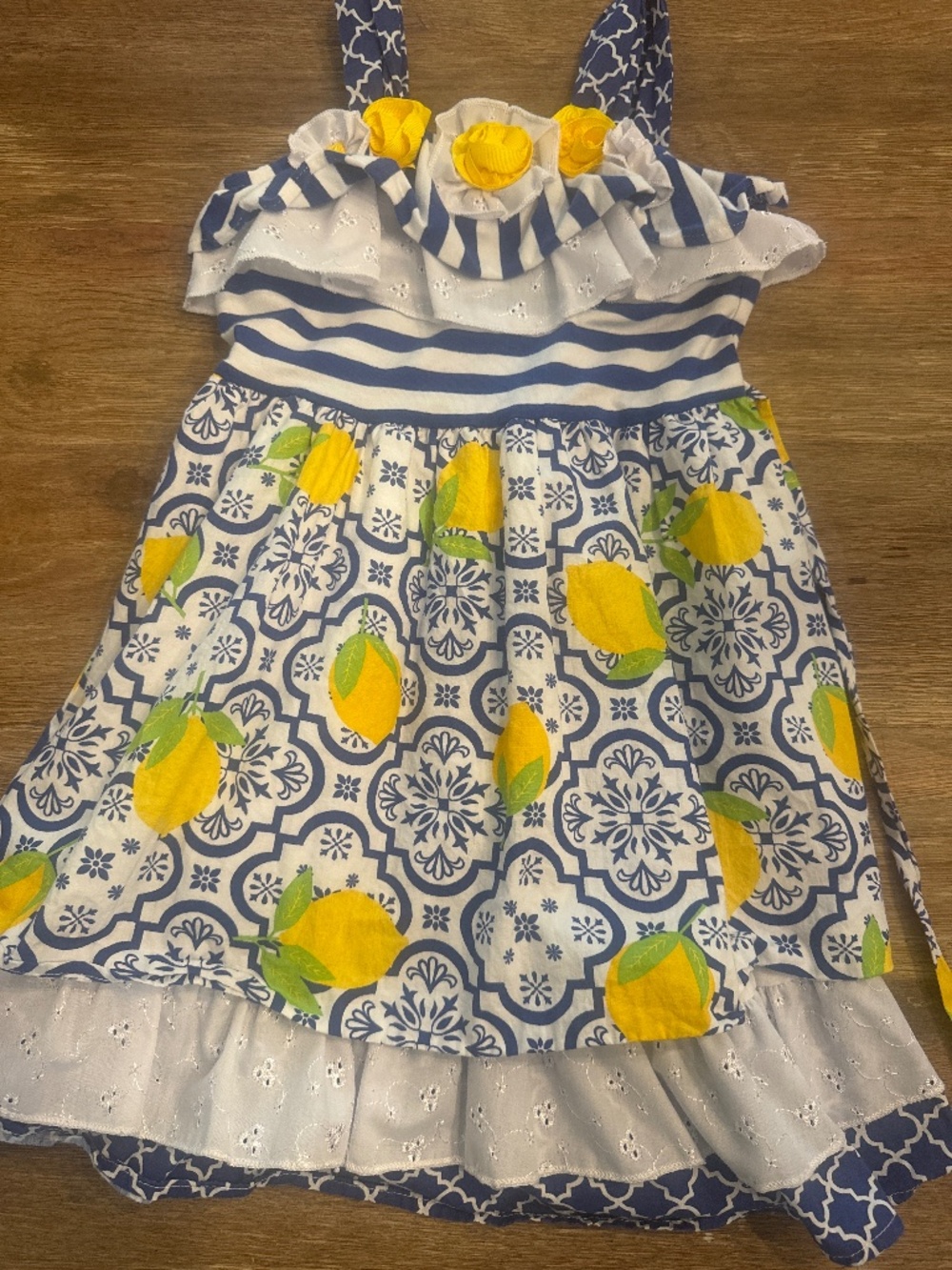 Girls Dress with Lemons